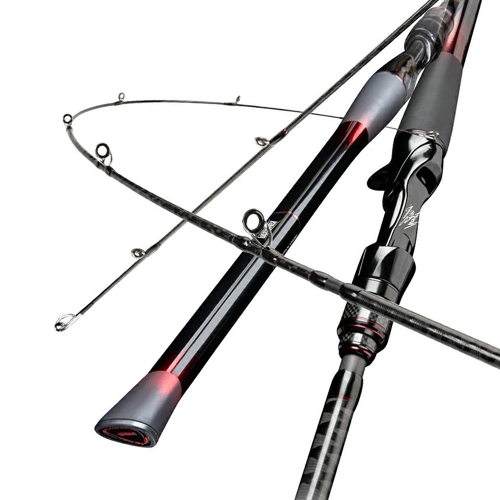 KINGDOM Keel  Fishing Casting Rod Ceramic Ring 4+1 Sections 1.68-1.88m Action MF Multi-Layer Cross Carbon Cloth 138g Power L Pnsm Carbon Fiber Handle