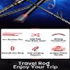 KINGDOM Keel  Fishing Casting Rod Ceramic Ring 4+1 Sections 1.68-1.88m Action MF Multi-Layer Cross Carbon Cloth 138g Power L Pnsm Carbon Fiber Handle view 3