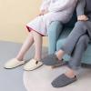 COFACE Unisex Mens Womens Cozy Memory Foam Scuff Slippers Casual Slip On Warm House Shoes Indoor/Outdoor Felt Sandal Slipper size 11 Grey view 2