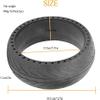 GYL 200X50 8x2" Tire Electric Scooter Solid Tire Replacement for Segway Ninebot ES1 ES2 ES3 ES4 E2 E2 Plus ES1L E-Scooter Original Wheel Front Tyre (After installation 8 Inch), 8x2.125(159-42) view 2