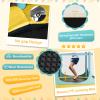 Goplus Kids Trampoline, 64" Toddler Trampoline with Detachable Canopy, Safety Enclosure Net, Foam Handle, Anti-Rust Springs, Indoor Outdoor Mini Recreational Trampoline for Boys Girls (Yellow+Blue) view 4