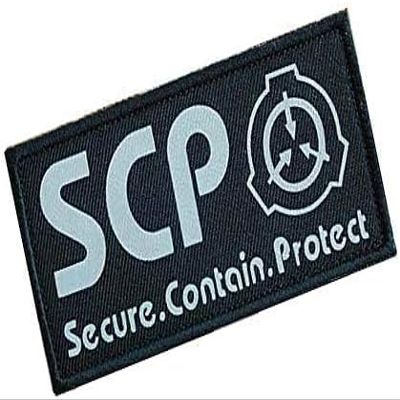 1Pc Black SCP Foundation Special Containment Procedures Foundation Logo Military Hook Loop Tactics Morale Luminous Patch Tactical Bag AccessoriesTactical and Personal Defense