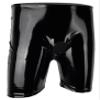 Men's Faux Leather Boxer Briefs Metallic Underwear Sqaure Leg Cheecky Hollow Out Shorts Shiny Sparkling Briefs Hot Pants view 1