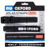 Atlas B-Clip (Pair), 26mm x 1.2m, Black. Motorcycle Adjustable Luggage Strap view 1