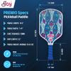 4Joy Premio Lightweight Pickleball Paddle Damask view 4