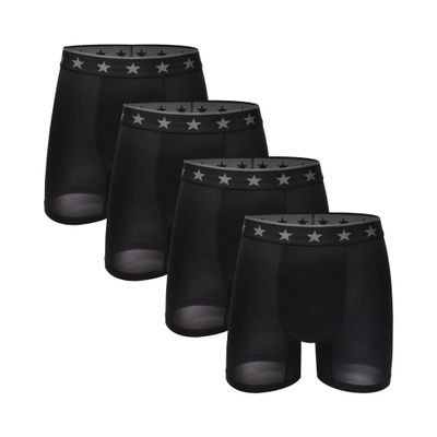 4PK ARMY SOLID PERFORMANCE BOXER BRIEF