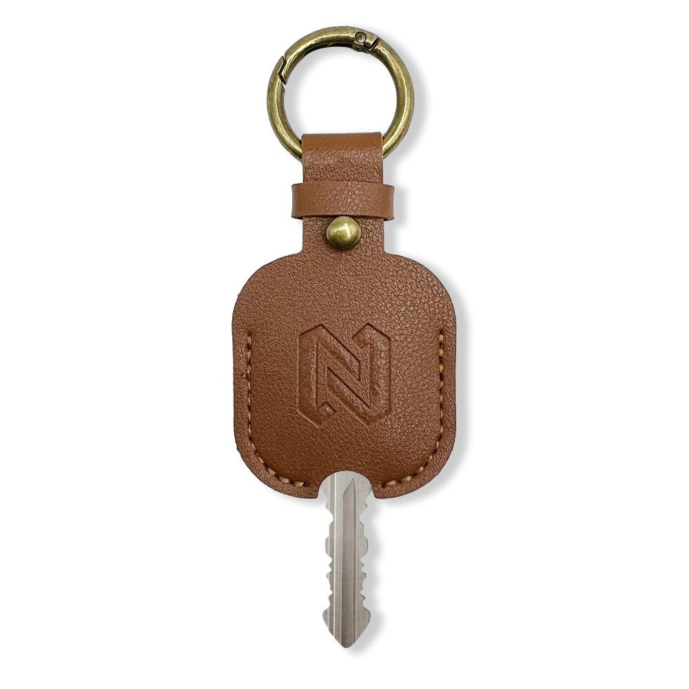 NAPHYLAIFA Leather Car Key Sleeve, Vintage Broken Car Key Loop Replacement, House Key Cover Protector for Men & Women
