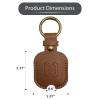 NAPHYLAIFA Leather Car Key Sleeve, Vintage Broken Car Key Loop Replacement, House Key Cover Protector for Men & Women view 4