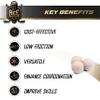 ACE HOCKEY Stickhandling Training Set - Stickhandling Trainer Snake 5 and 5 Wooden Hockey Balls - Hockey Equipment for Coordination, Reaction and Dribbling Skills view 4