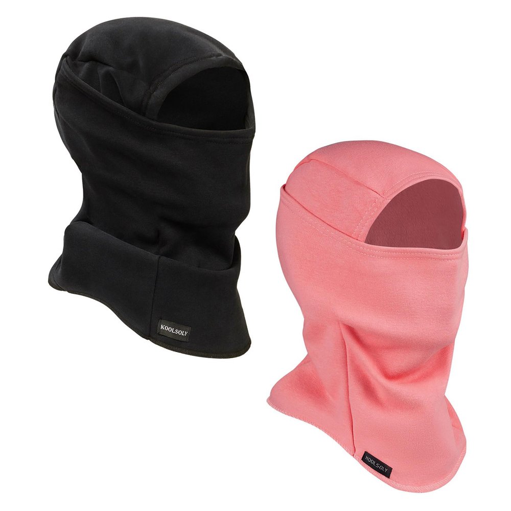 KOOLSOLY Ski Mask Balaclava Cold Weather Warm and Fleece Face Mask Neck Warmer Full Face Mask for Men&Women