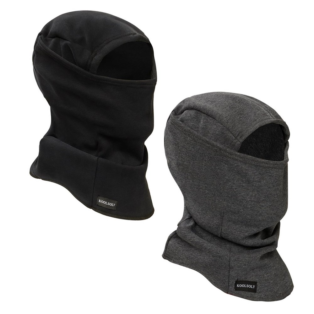 KOOLSOLY Ski Mask Balaclava Cold Weather Warm and Fleece Face Mask Neck Warmer Full Face Mask for Men&Women