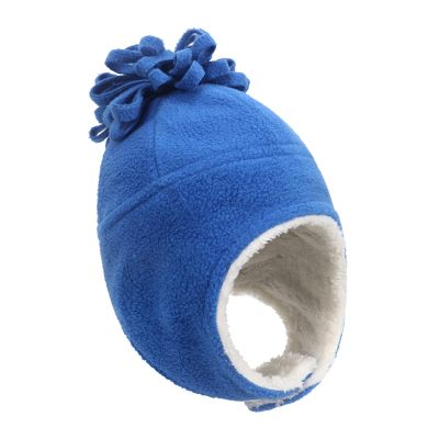 3Months to 8Years Kids Breathable Mittens Winter Piece Fleece Warm Children'S And Gloves Hat Color Two (Blue, 4-8Years)