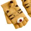 Toddler Breathable Mitten for 3 to 8Y Outdoor Toddler Children Warm Winter Baby Boys Half Finger Little Tiger Gloves (B, One Size) view 2