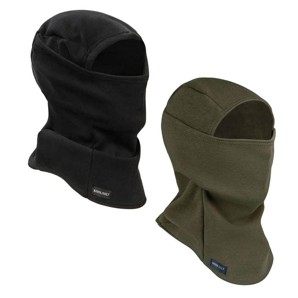 KOOLSOLY Ski Mask Balaclava Cold Weather Warm and Fleece Face Mask Neck Warmer Full Face Mask for Men&Women