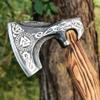 SS SMART & SHARP SPORTS INC Custom Handmade High Carbon Steel Viking Axe Real Hatchet,Gift for hIm,17.5 inches SS-17602 (Medieval Axe) view 4