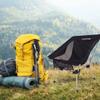 Ultimate Hiking Aluminium Foldable Portable Chair, (1 Chair) Lightweight Equipped with Zipped Bottle & Storage Pocket - Ideal Camping Chair (Black) view 2