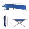 Camping Cot - Portable Folding Camp Bed - 600D Sleeping Cot for Adults with Steel Frame by Wakeman Outdoors (Blue) view 3