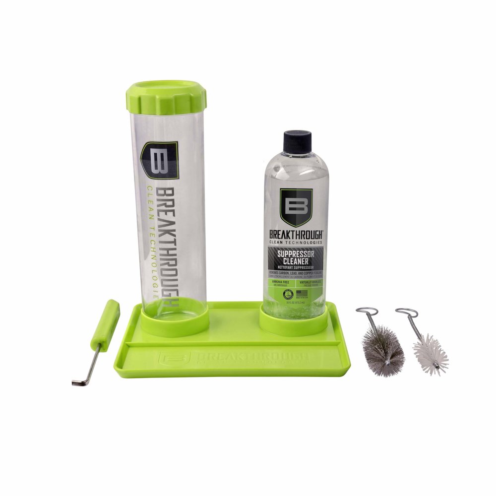 Breakthrough Clean Technologies Suppressor Cleaning Kit, 16oz. Removes Carbon and Lead depsosits