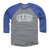 500 LEVEL Dallas Here We Go 3/4 Sleeve T-Shirt (Baseball Tee, X-Small, Royal/Heather Gray) - Dallas Here We Go Est. 2023 WHT view 1