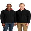 JH DESIGN GROUP Mens Quarter Zip Thermal Fleece Pullover Sweatshirt Mid Weight in 6 Colors (US, Alpha, Small, Regular, Regular, Black) view 2