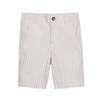 Hope & Henry Baby Boys' Organic Seersucker Short, 18-24 Months, Taupe Gingham Seersucker view 1