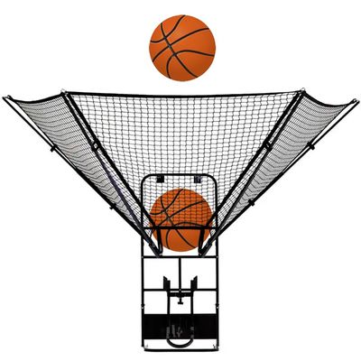 XLTEAM Basketball Hoop Rebounder Net, Portable Lightweight Basketball Return System, 180 Rotating Shooting Practice Return Attachment, with Storage Bag, for Shooting Practice
