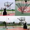 XLTEAM Basketball Hoop Rebounder Net, Portable Lightweight Basketball Return System, 180 Rotating Shooting Practice Return Attachment, with Storage Bag, for Shooting Practice view 2