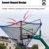 XLTEAM Basketball Hoop Rebounder Net, Portable Lightweight Basketball Return System, 180 Rotating Shooting Practice Return Attachment, with Storage Bag, for Shooting Practice view 3