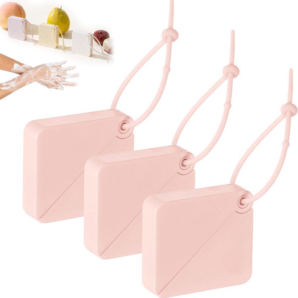 2024 Paper Soap Sheets For Travel, 2024 Portable Travel Soap Paper Sheets Hand Washing Outdoor Dissolvable Soap, Soap Sheets For Traveling Camping, Portable Soap Sheets (Pink*3)