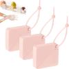 2024 Paper Soap Sheets For Travel, 2024 Portable Travel Soap Paper Sheets Hand Washing Outdoor Dissolvable Soap, Soap Sheets For Traveling Camping, Portable Soap Sheets (Pink*3) view 1