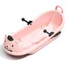 Snow Sled for Family and Friend - Toboggan Sled with Easy-Grip Handles - Anti-Slip Seat and Pull Up Brake - Durable Plastic Sled - Lightweight Outdoor Toys Snow Toys, Age 3+ view 1