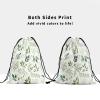 Giwawa Green Leaf Gymnastic Grip Bag - Spring Summer Leaf Drawstring Grip Bags Lightweight Plant Gym String Bag Fashion Durable Gymnastics Grip Bag for Sports Storage view 3