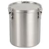 Echeson 1PC Stainless Steel Tea Can 2500ml, Sealed Storage Can Suitable for Outdoor Camping, Fishing Or Home Use