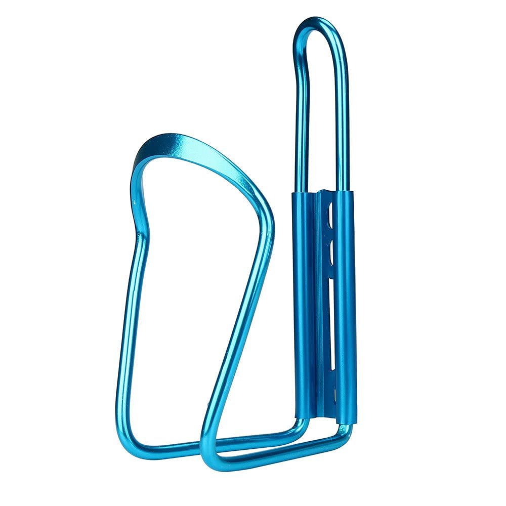 BE-TOOL Lightweight Aluminum Alloy Universal Bicycle Water Bottle Cage Holder for Outdoor Activities No Screws (Blue)