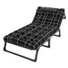 Camping Cot,Adjustable 4-Position Adults Reclining Folding Chaise with Pillow,Outdoor Portable Lounge Chair Sleeping Cots Bed for Camping,Pool,Beach,Patio (75"x30"x12") view 1