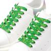 DANHUA Flat Green Yellow Shoelaces 31 inch for Sneakers Art Printed Pattern String 2 Pair view 3