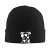 Daiwofei This Girl Loves Her Pitbulls Knit Winter Hats Cuffed Beanie Stocking Hat Ski Gift Black view 1