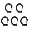 5Pcs Plastic Snap Clips Hook Camping Carabiner Buckle Outdoor Tent Accessories Multifunction Snap Hook Camping Equipment Lanyard Buckles Clasps Tent Hooks for Lights Hanging to Canopy Heavy Duty Snap view 1
