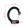 5Pcs Plastic Snap Clips Hook Camping Carabiner Buckle Outdoor Tent Accessories Multifunction Snap Hook Camping Equipment Lanyard Buckles Clasps Tent Hooks for Lights Hanging to Canopy Heavy Duty Snap view 3