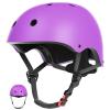 67i Toddler Bike Helmet - Girls Helmets (18.9"-21.2") with 11 Ventilation Vents, Adjustable Knob & Double Buckle, ABS EPS Layered Safety for Ages 1-4 (Purple) view 1