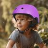 67i Toddler Bike Helmet - Girls Helmets (18.9"-21.2") with 11 Ventilation Vents, Adjustable Knob & Double Buckle, ABS EPS Layered Safety for Ages 1-4 (Purple) view 2