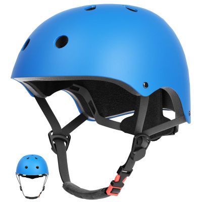 67i Toddler Bike Helmet - Girls Helmets (18.9"-21.2") with 11 Ventilation Vents, Adjustable Knob & Double Buckle, ABS EPS Layered Safety for Ages 1-4 (Blue)