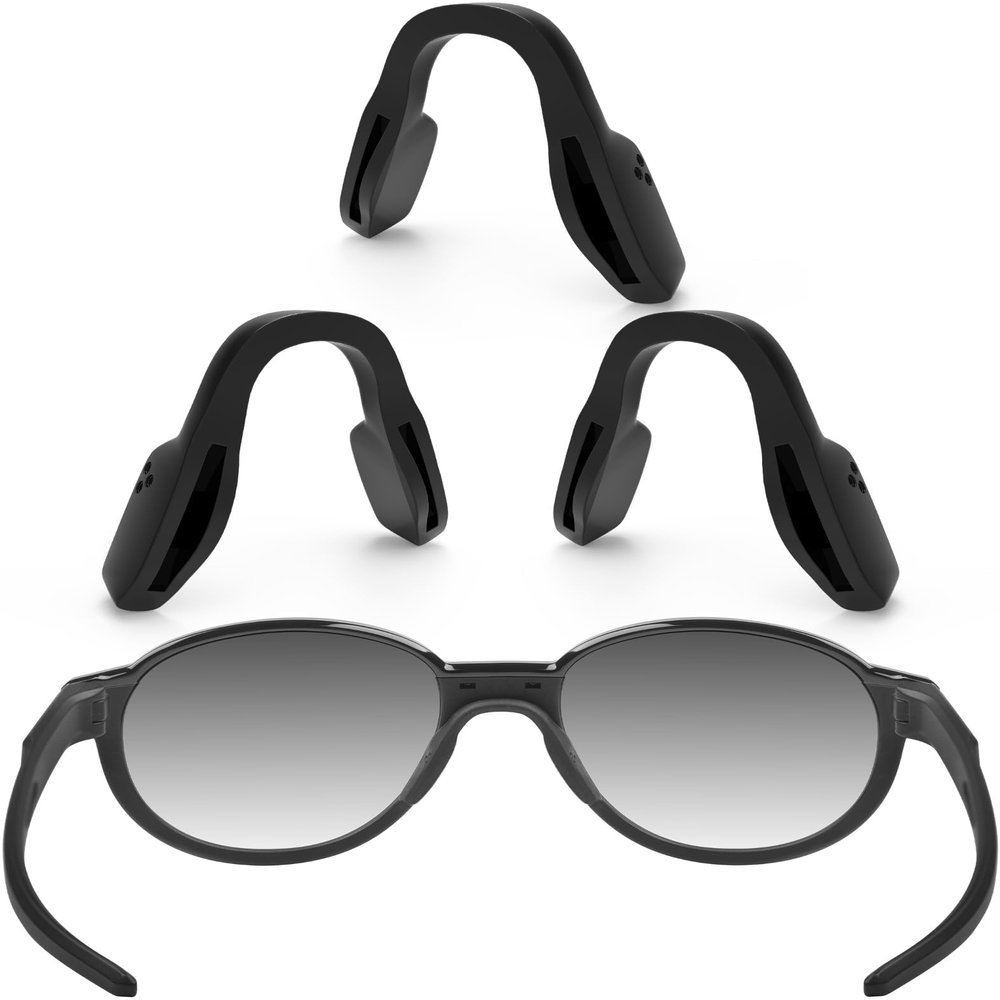 ToughAsNails 3 PCS Standard Fit Replacement Nose Pads Pieces for Oakley Tensile OX8170 Glasses Black