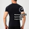 1 Pack Men's Athletic Shirts Compression Running T Shirt Base-Layer Quick Dry Fit Workout Short Sleeve Undershirts view 4