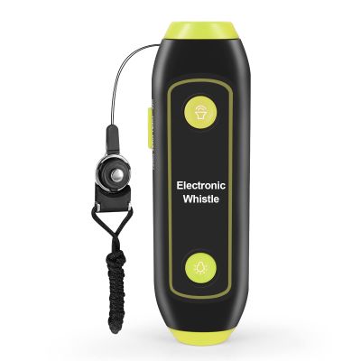 LANRU Electronic Whistle Handheld Electric Whistle with Lanyard Light Flashlight for Coaches Referees P.E. Teacher