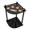 EcoTypee Floor Stand Pool Stick Holder, 8 Cues Solid Wood Billiard Pool Cue Rack with 4 Drink Holders, Pool Table Accessories view 3