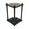 EcoTypee Floor Stand Pool Stick Holder, 8 Cues Solid Wood Billiard Pool Cue Rack with 4 Drink Holders, Pool Table Accessories view 4