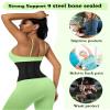 LUXURY-VITA Short Torso Waist Trainer for Women 9-inch Workout Fajas Colombianas Waist Cincher Body Shaper Corset Girdle view 3