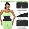 LUXURY-VITA Short Torso Waist Trainer for Women 9-inch Workout Fajas Colombianas Waist Cincher Body Shaper Corset Girdle view 4