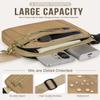 Capolo Fanny Packs for Women Fashion Waist Packs Bag with Adjustable Strap and 4 Zipper Pockets Waterproof Everywhere Crossbody Belt Bag for Workout Running Travelling(Khaki) view 3